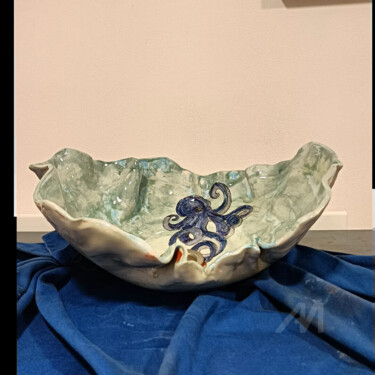 "vasque pieuvre" başlıklı Heykel Moune Céramique tarafından, Orijinal sanat, Kil