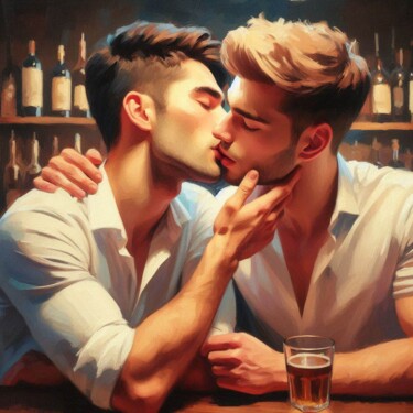 PAUL & ANTHONY 绘画 标题为“PAUL & ANTHONY” 由Anthony Wittaker, 原创艺术品, 丙烯 安装在木质担架架上