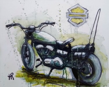 제목이 "sportster"인 미술작품 Hervé Rayot로, 원작, 아크릴