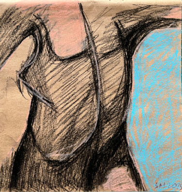 图画 标题为“3,3А / Back to the…” 由Leni Smoragdova, 原创艺术品, 木炭