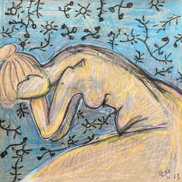 Disegno intitolato "332ф / Back to the…" da Leni Smoragdova, Opera d'arte originale, Matita