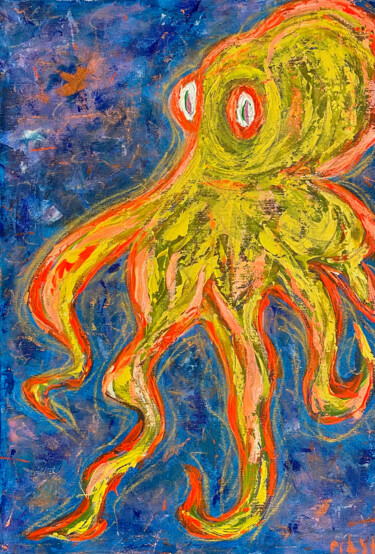 제목이 "Octopus of the deep…"인 미술작품 Katya Pilya로, 원작, 기름