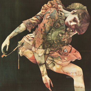 Digital Arts titled "She has Two Beautif…" by Suima, Original Artwork, Digital Print