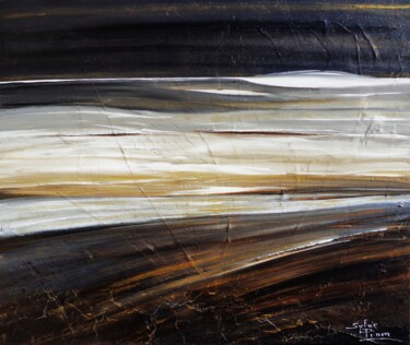 Peinture intitulée "surface et profonde…" par Sylvie Pinon, Œuvre d'art originale, Acrylique Monté sur Châssis en bois