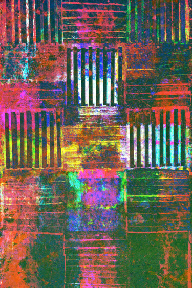 Digital Arts titled "Echoes In Color 4" by Fran De Souza, Original Artwork, Digital Collage