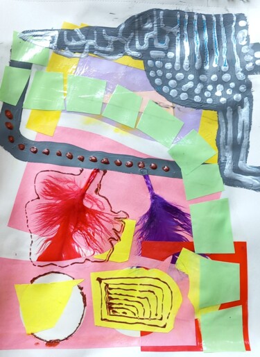 Collages titled "Brentford" by Ronnie Kolner, Original Artwork, Collages