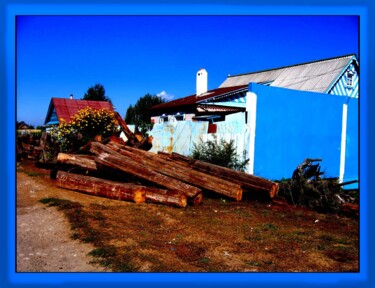 Photography titled "старые бревна old l…" by Dima Dima Vil Ms Wilms (Rok Zivopisec Rock Painter), Original Artwork, Manipula…