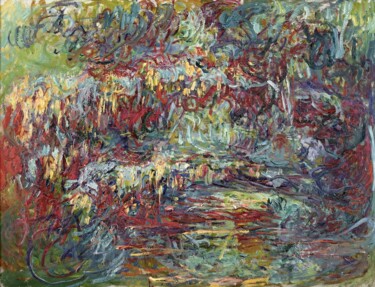 绘画 标题为“Le pont japonais 7” 由Claude Monet, 原创艺术品, 油