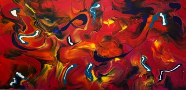 Pittura intitolato "Red Dream" da Thomas Kogler, Opera d'arte originale, Acrilico Montato su Telaio per barella in legno
