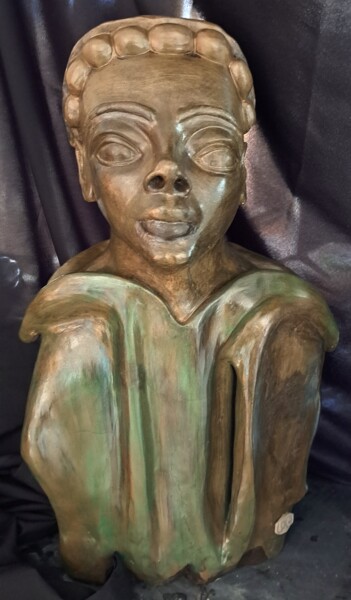 Escultura intitulada "Aia, um  amor não r…" por Luiz Carlos Guarilha, Obras de arte originais, Argila