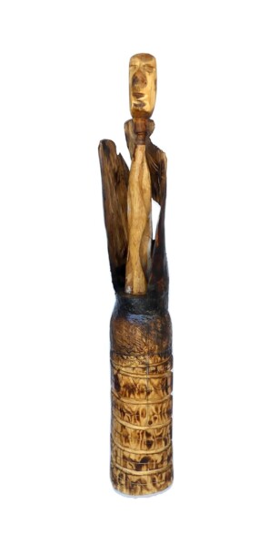 Sculptuur getiteld "silhouette 3" door Gilles Arnould, Origineel Kunstwerk, Hout