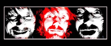 тройной автопортрет triple self-portrait Photographie intitulée "тройной автопортрет…" par Dima Dima Vil Ms Wilms (Rok Zivopisec Rock Painter), Œuvre d'art originale…