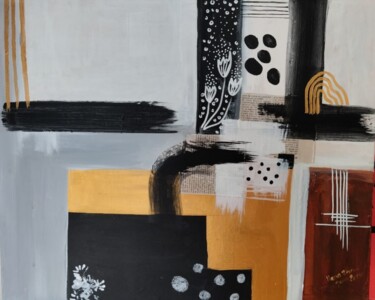 Painting titled "Abstraction" by Hana Zheni, Original Artwork, Acrylic