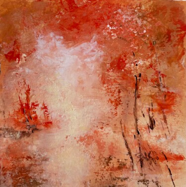 Le chemin Peinture intitulée "Le chemin" par Sandrine Belmont, Œuvre d'art originale, Acrylique