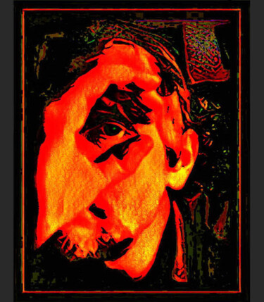 Digital Arts titled "автопортрет    self…" by Dima Dima Vil Ms Wilms (Rok Zivopisec Rock Painter), Original Artwork, 2D Digi…