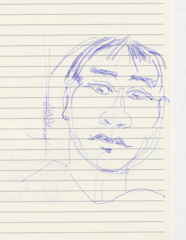 Disegno intitolato "17 SEPTEMBRE 2021" da Frédéric Avez, Opera d'arte originale, Biro