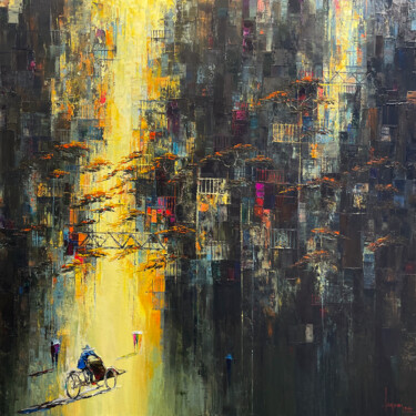 绘画 标题为“The upcoming Autumn#” 由Ngoc Quan Le, 原创艺术品, 油