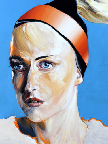 Pintura titulada "die Haase Mädchen" por Ekaterina Kolesnik, Obra de arte original, Oleo