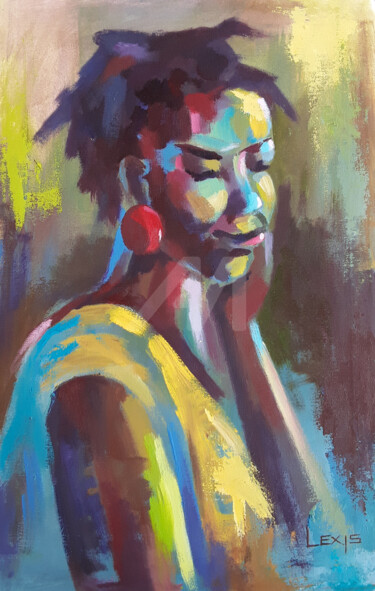 Smiley Smile African art 绘画 标题为“Smiley Smile Africa…” 由Alex Mensah, 原创艺术品, 丙烯