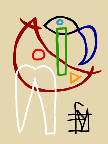 数字艺术 标题为“Sous les jupes des…” 由Franck Vidal, 原创艺术品, 数字油画