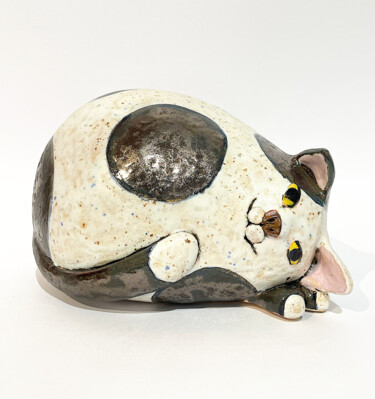 "Dreaming Cat" başlıklı Heykel Viktor Zuk tarafından, Orijinal sanat, Seramik