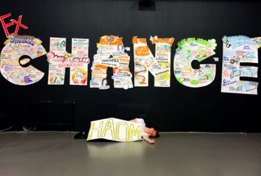 Fotografie getiteld "Change in Action" door Katerina Bogina, Origineel Kunstwerk, Digitale collage