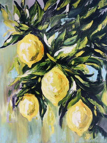 绘画 标题为“Juicy lemons” 由Ольга Матвеева, 原创艺术品, 油
