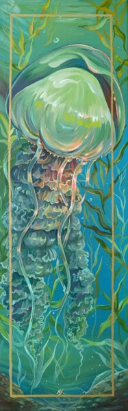 绘画 标题为“Jellyfish” 由Natalia Synegina, 原创艺术品, 油