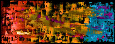 Happy Chaos Painting titled "Happy Chaos" by Edelgard Schroer, Original Artwork, Acrylic Mounted on Wood Stretcher frame