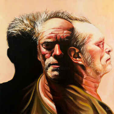 Peinture intitulée "REYNALD" par Christian Lucas, Œuvre d'art originale, Huile Monté sur Châssis en bois