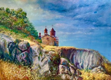 Painting titled "Священное место" by Vaan Grkikyan, Original Artwork, Oil