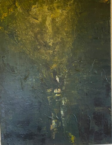 Peinture intitulée "Émergence secrète" par Sylvaine Lebreton, Œuvre d'art originale, Acrylique Monté sur Châssis en bois
