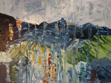 Near and far - No 6 Painting titled "Near and far - No 6" by Johanne Monique Dufour (Monique J Dufour), Original Artwork, Acrylic