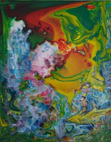 Painting titled "Alba" by Marco Sergio Fassiotti, Original Artwork, Acrylic Mounted on Wood Stretcher frame