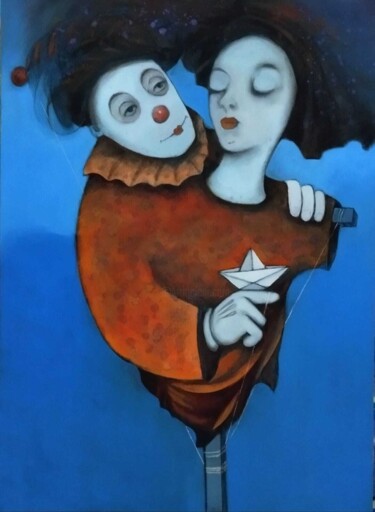 What did I give you? Pittura intitolato "What did I give you?" da Aslan Ünsal, Opera d'arte originale, Acrilico