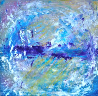 绘画 标题为“Rays of light” 由Anna Salzmann, 原创艺术品, 粉彩 安装在纸板上