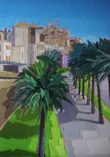 绘画 标题为“A Palma de Majorque” 由Ophélie Vaganay, 原创艺术品, 油