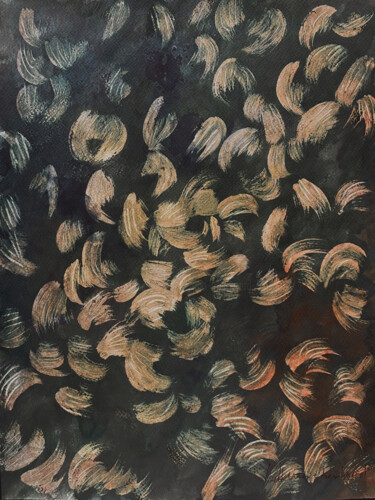 绘画 标题为“Les Feuilles 02” 由Bettina Eberhaerd, 原创艺术品, 丙烯