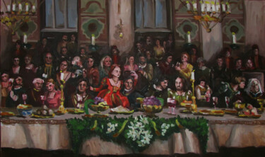 绘画 标题为“Marriage at Cana” 由Kateryna Bortsova, 原创艺术品, 油
