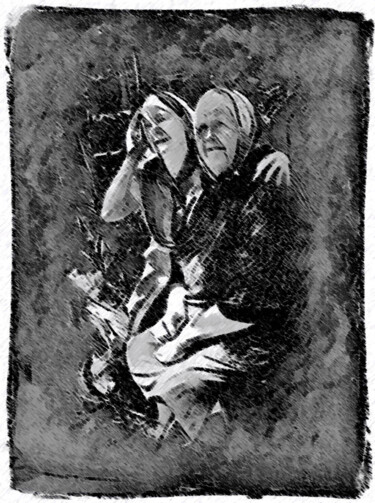 Photography titled "подруги  friends вц" by Dima Dima Vil Ms Wilms (Rok Zivopisec Rock Painter), Original Artwork, Manipulat…