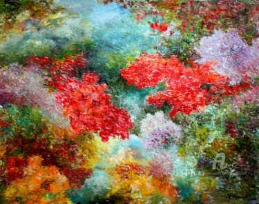 绘画 标题为“Colors and texture…” 由Vladimir Volosov, 原创艺术品, 油 安装在木质担架架上