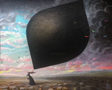 绘画 标题为“Launching an air qu…” 由Serge Sunne, 原创艺术品, 丙烯