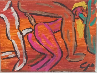 Painting "Extreme" 绘画 标题为“Painting "Extreme"” 由Rikortgallery, 原创艺术品, 丙烯 安装在其他刚性面板上