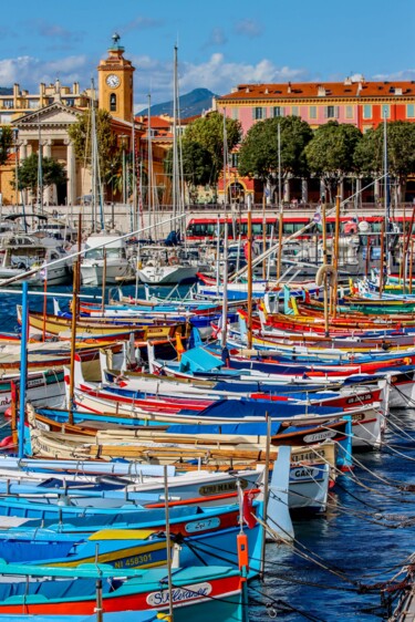 摄影 标题为“Le port de Nice et…” 由Frederic Bos, 原创艺术品, 数码摄影