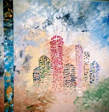 "Éphémère" başlıklı Tablo Valérie Lavrut tarafından, Orijinal sanat, Akrilik