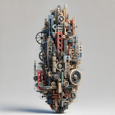 数字艺术 标题为“Totem of Technologi…” 由Alberto Capitani, 原创艺术品, AI生成的图像
