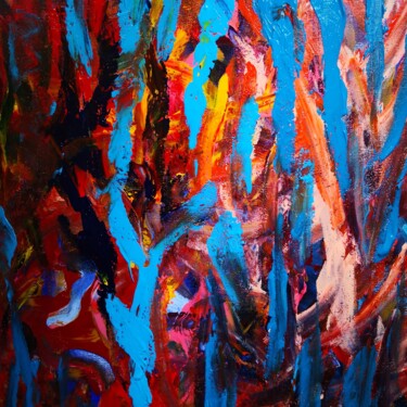 Peinture intitulée "Fili" par Domenico Laezza, Œuvre d'art originale, Acrylique