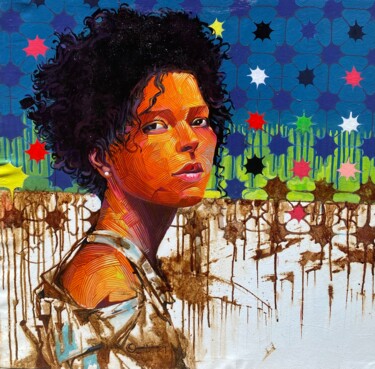 Painting titled "Solace in solitude" by Opeyemi Aremu, Original Artwork, Acrylic