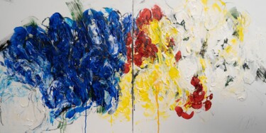 Title of art work 'Flowers' 绘画 标题为“Title of art work…” 由Tomoya Nakano, 原创艺术品, 丙烯 安装在木质担架架上