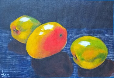 绘画 标题为“Mangoes smell like…” 由Любовь Самойлова, 原创艺术品, 丙烯